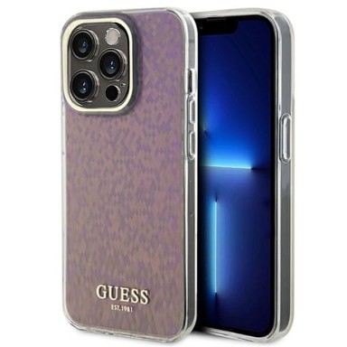 GUESS Etui GUHCP15XHDECMP, za iPhone 15 Pro Max, 6,7", IML Faceted Mirror Disco Iridescent, ružičasta